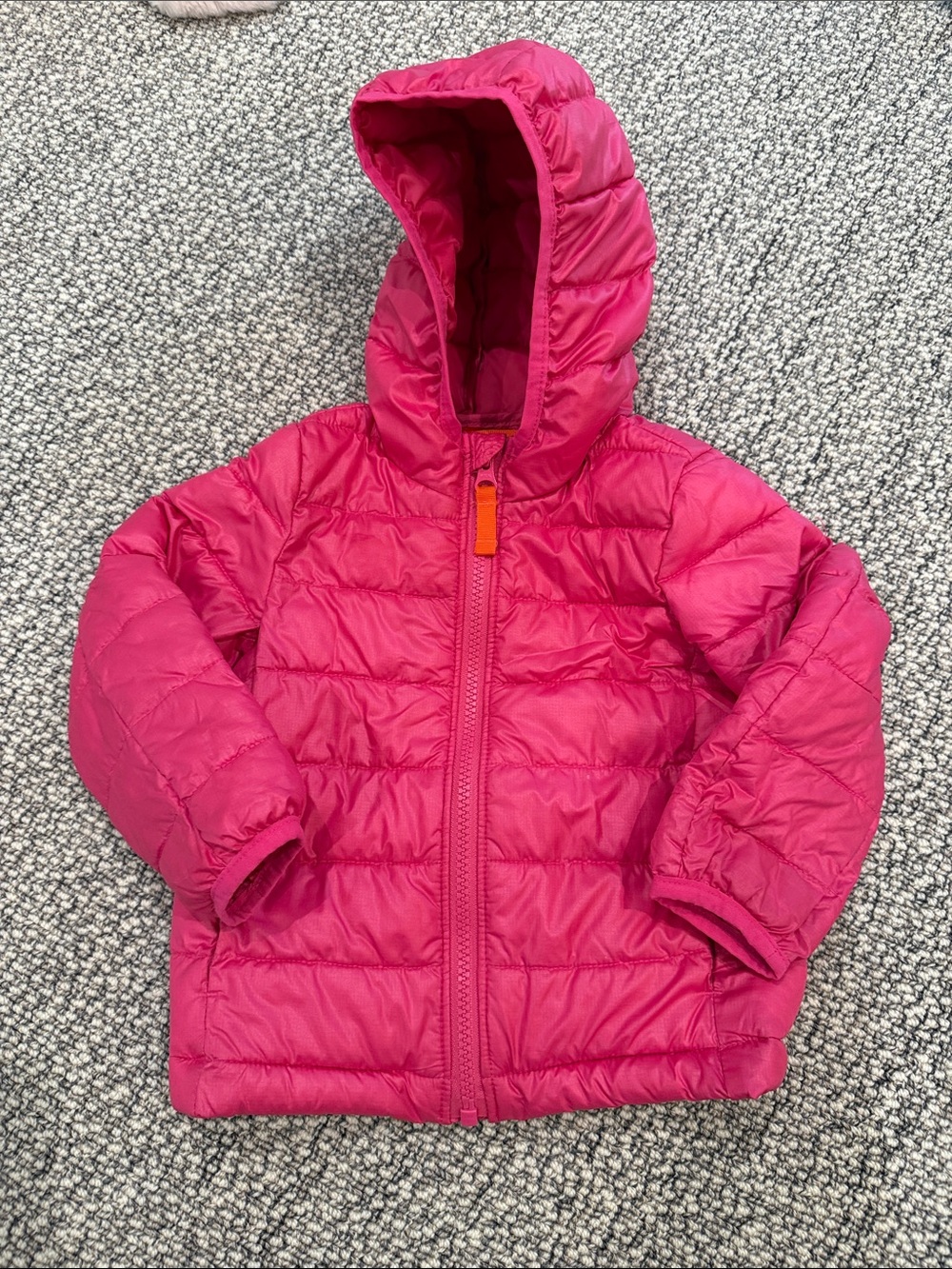 Primark Hot Pink Quilted Hooded Jacket